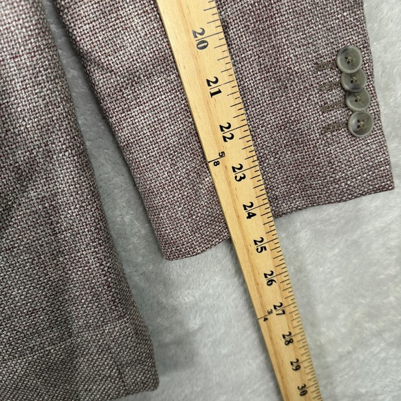 NEW Joseph Abboud Heritage Mens 44R Brown Wool‎ Linen Blazer Sport Coat Jacket - Picture 10 of 13